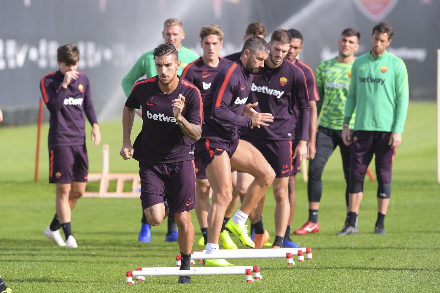 Allenamento a Trigoria, di LaPresse