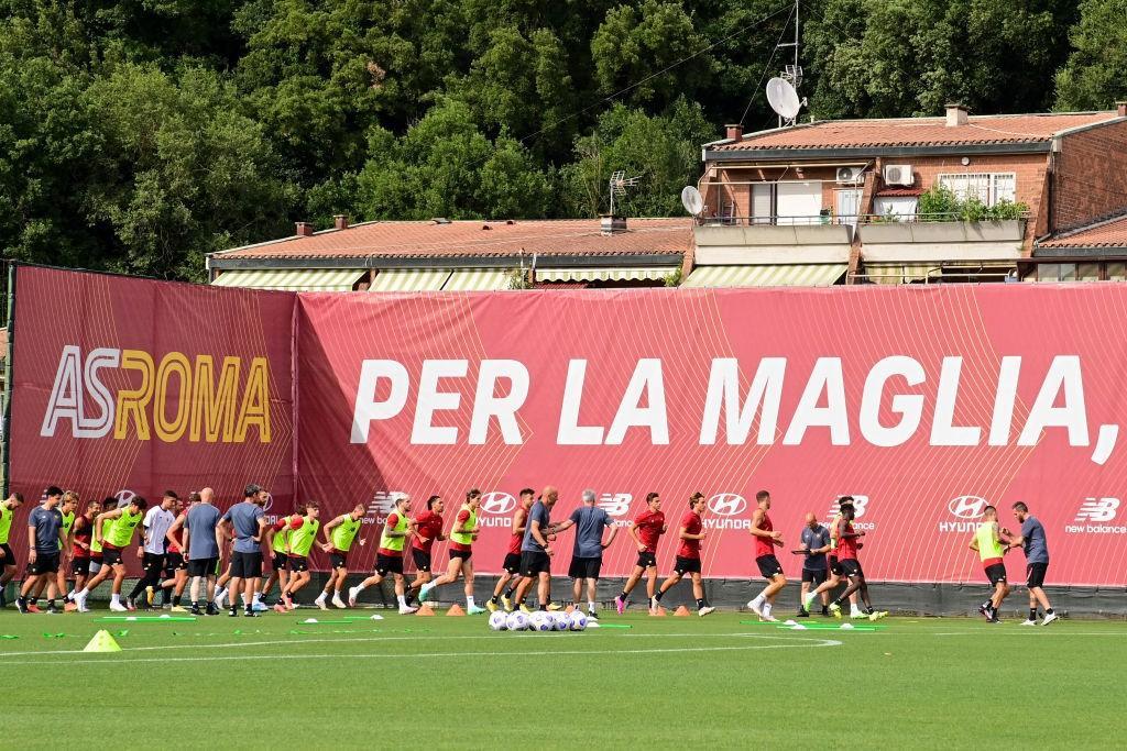 Il gruppo giallorosso al lavoro (As Roma via Getty Images)