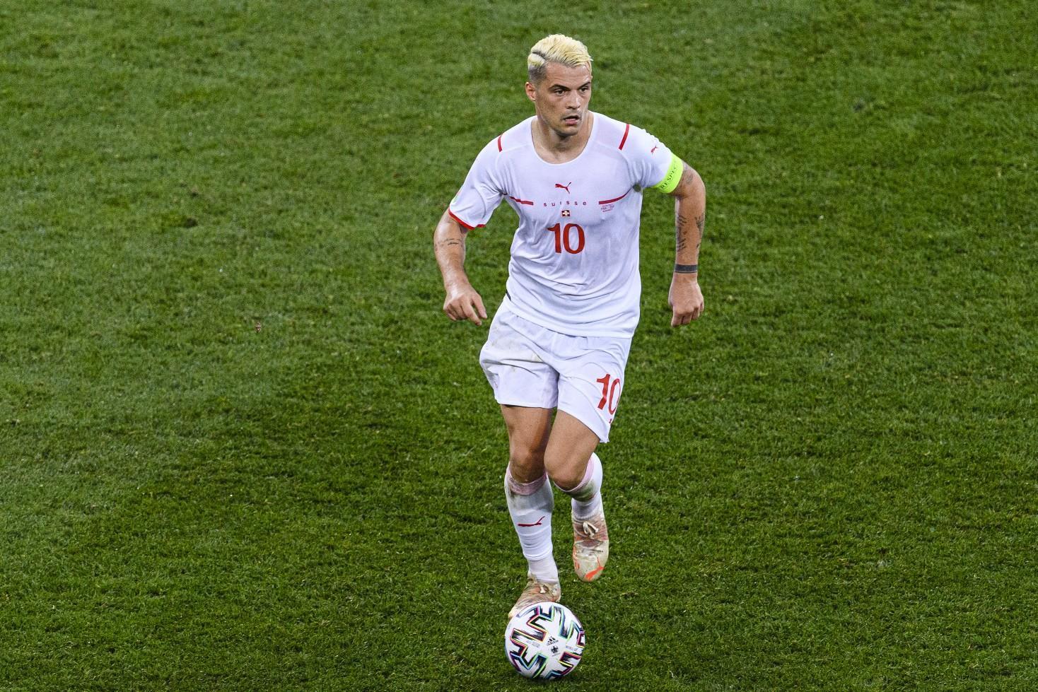 Granit Xhaka in azione con la Svizzera ad Euro 2020 @GETTY IMAGES