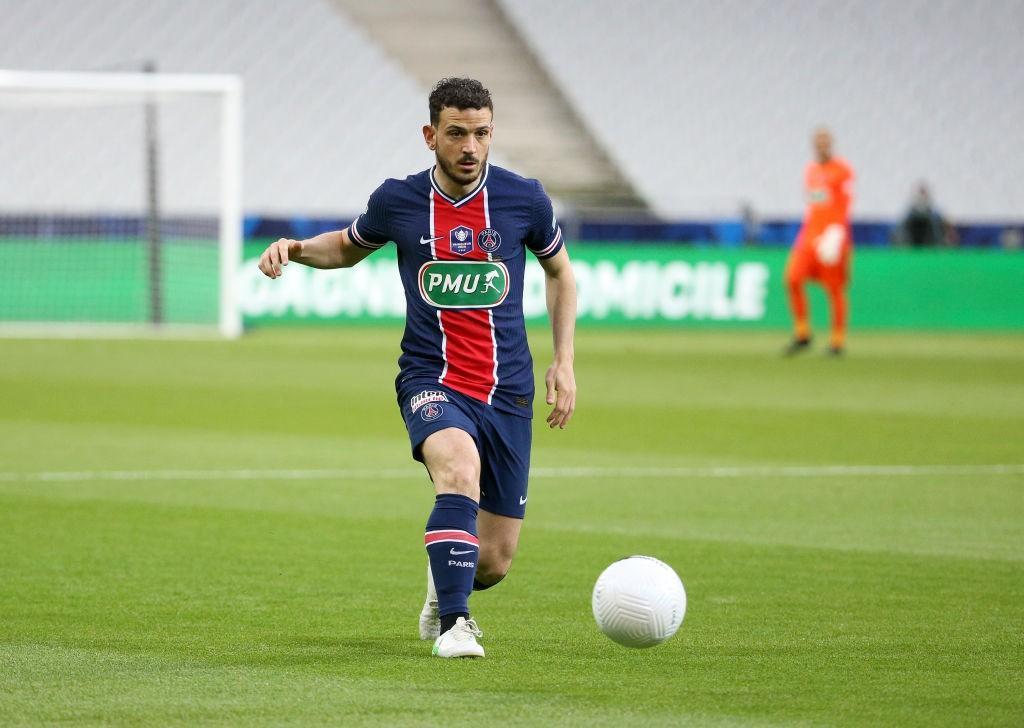 Florenzi in campo co la maglia del Psg (Getty Images)