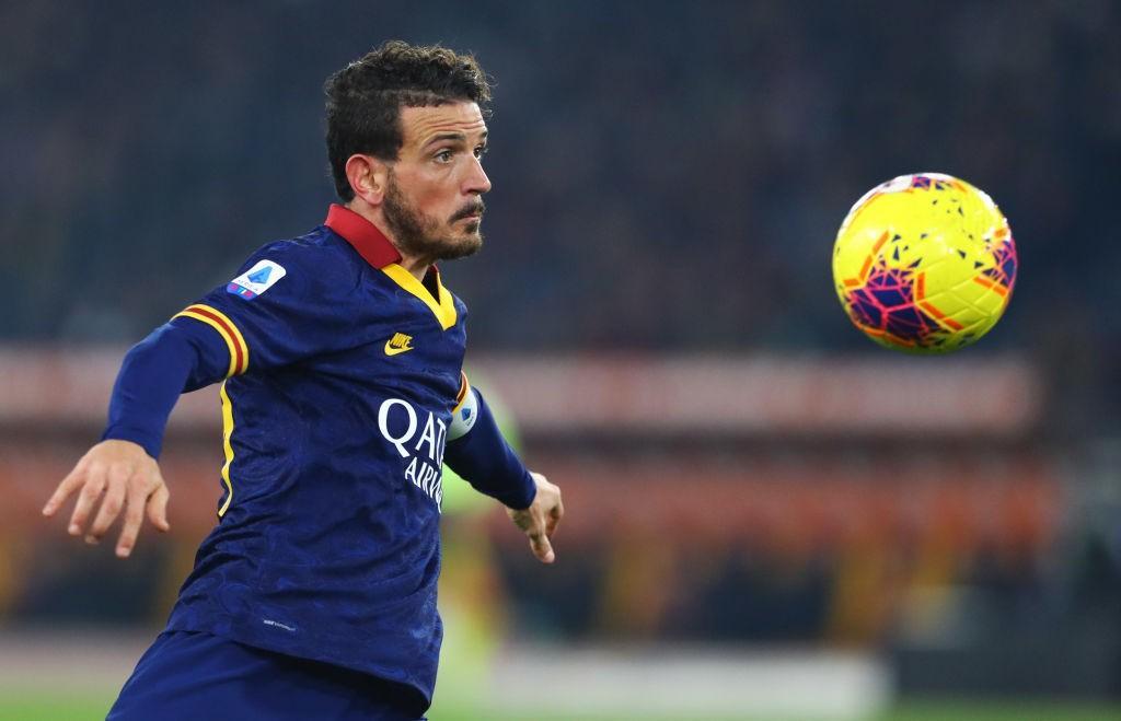 Florenzi con la maglia della Roma (As Roma via Getty Images)