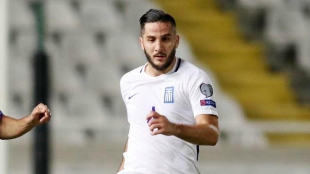 Manolas con la maglia della Grecia