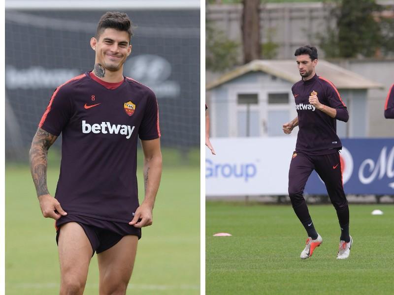 Diego Perotti e Javier Pastore, di LaPresse