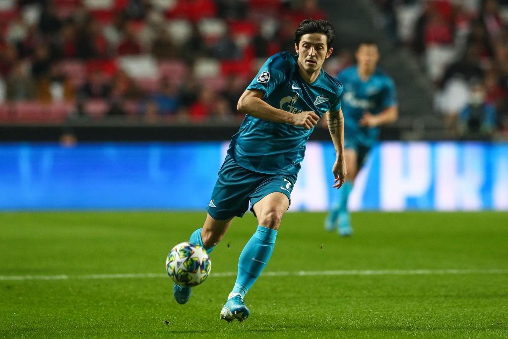 Azmoun in campo con lo Zenit (Getty Images)