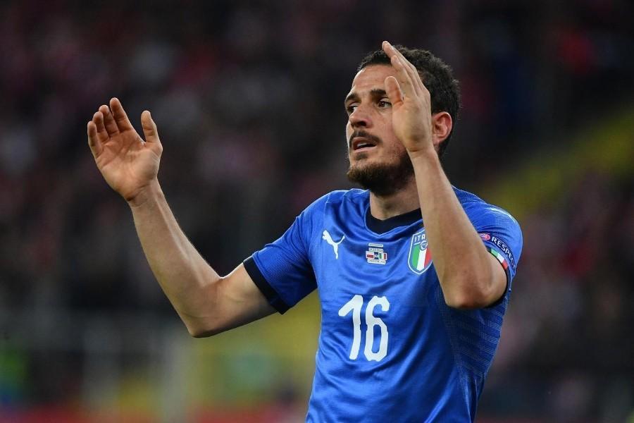 Florenzi con la maglia dell'Italia, di LaPresse