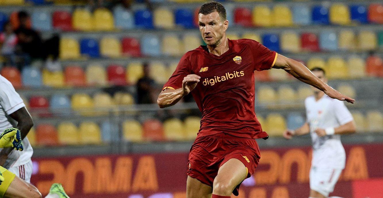 Dzeko in azione contro il Debrecen @Getty Images