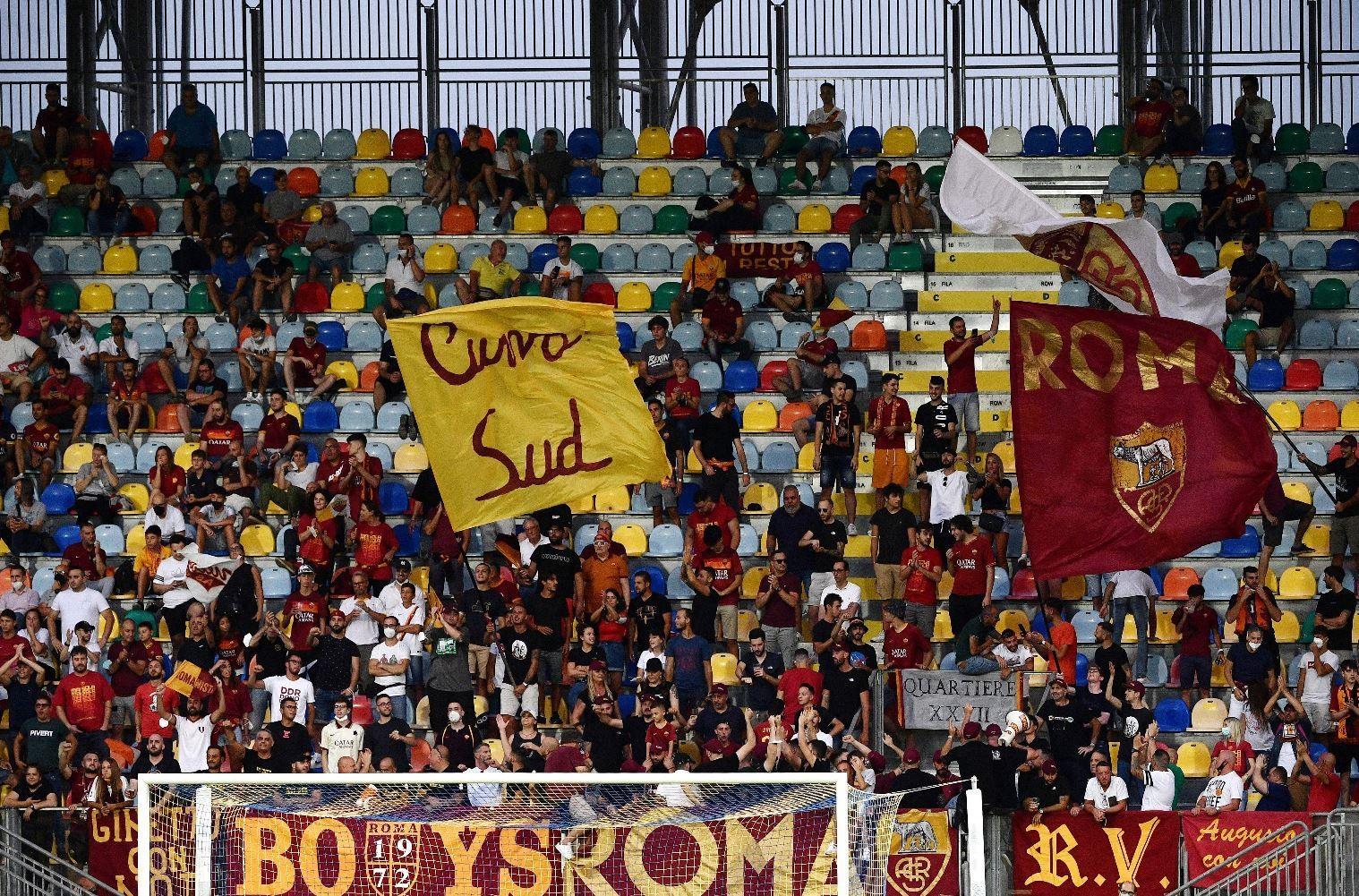 La curva Sud dello Stirpe ieri a Frosinone  @Getty Images