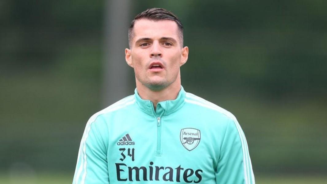 Granit Xhaka in allenamento con l'Arsenal @Getty Images