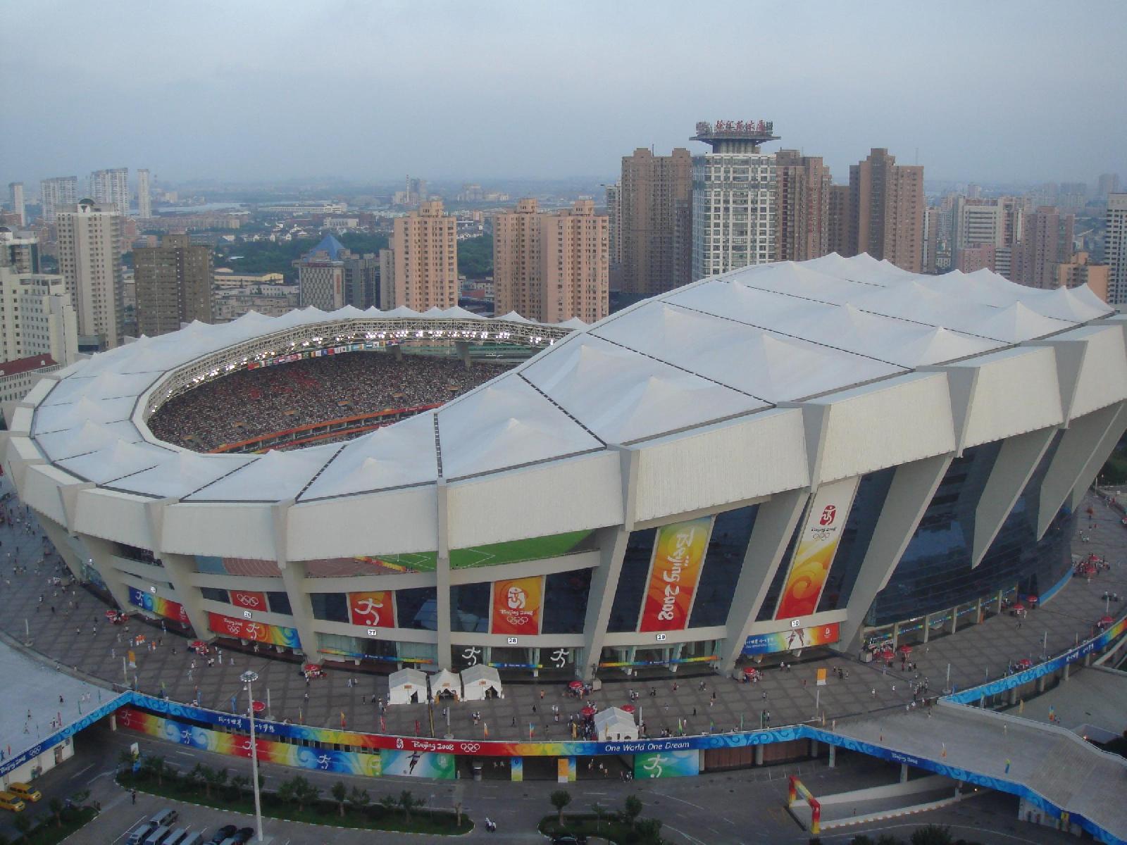 Lo stadio di Shanghai