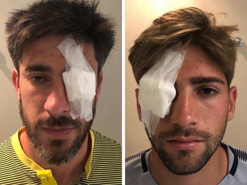 I due calciatori del Boca Juniors feriti
