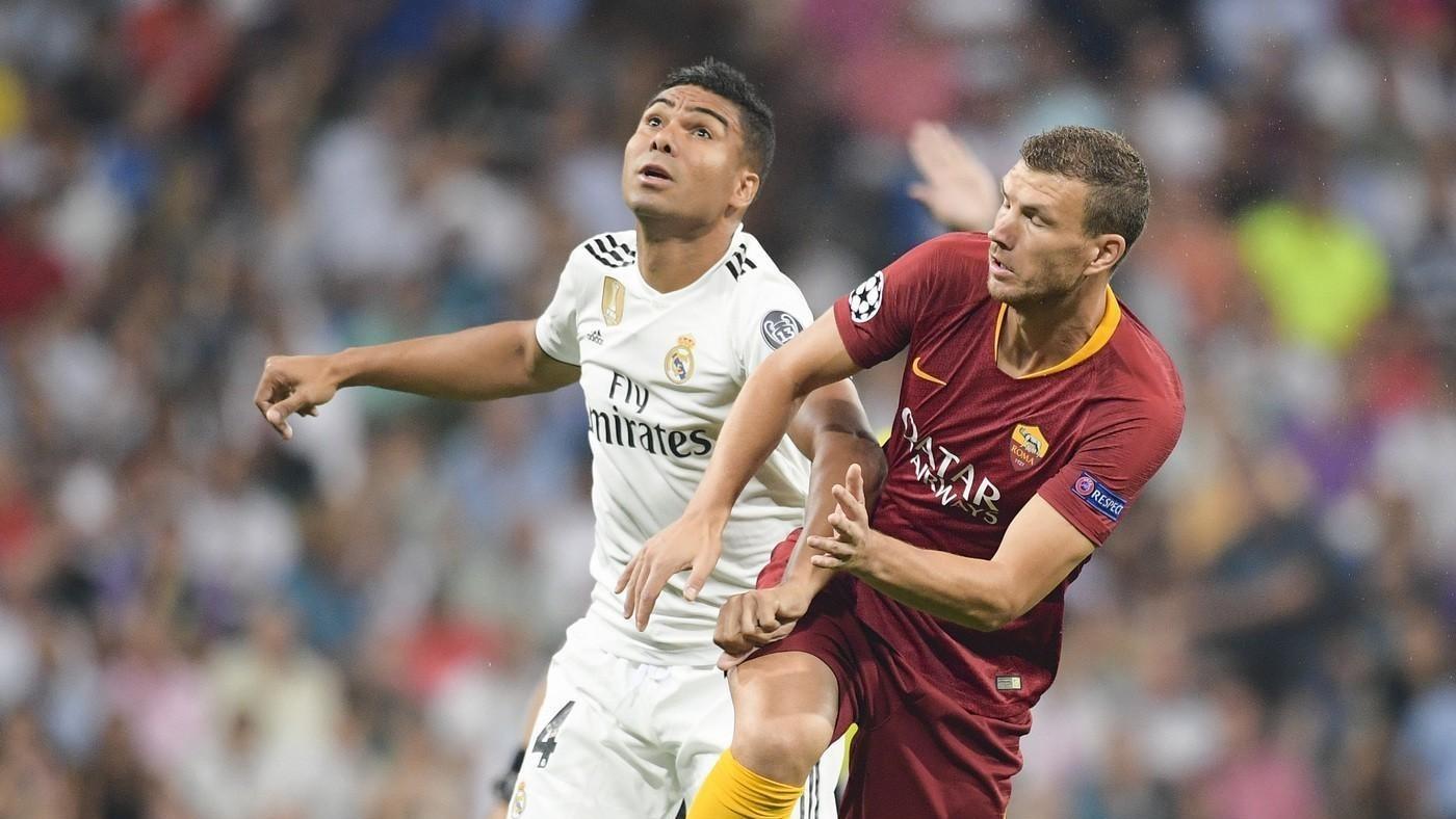 Casemiro e Dzeko, di LaPresse