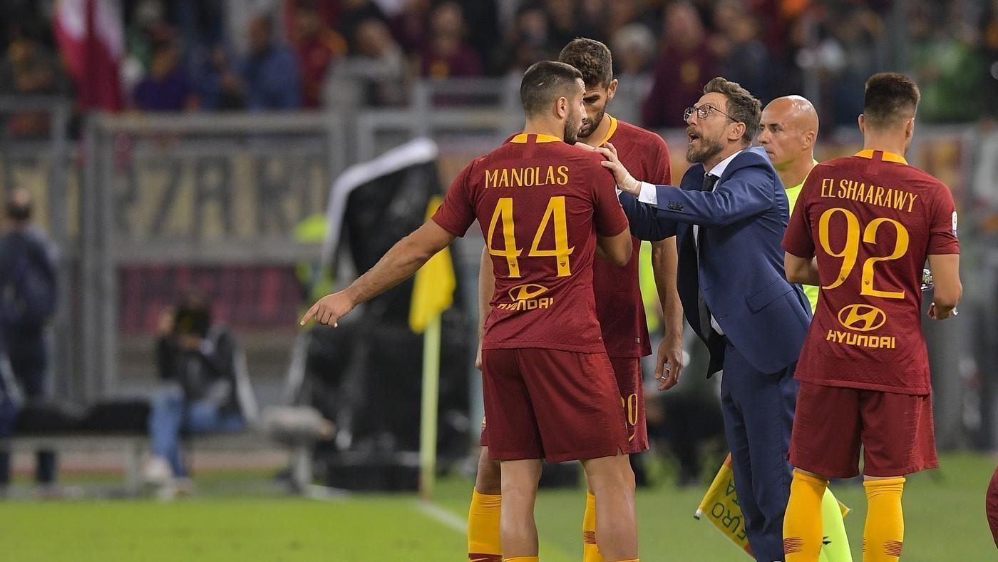 Di Francesco e Manolas, di LaPresse