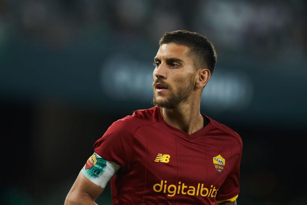 Lorenzo Pellegrini in azione con la maglia della Roma @ AS Roma via Getty Images