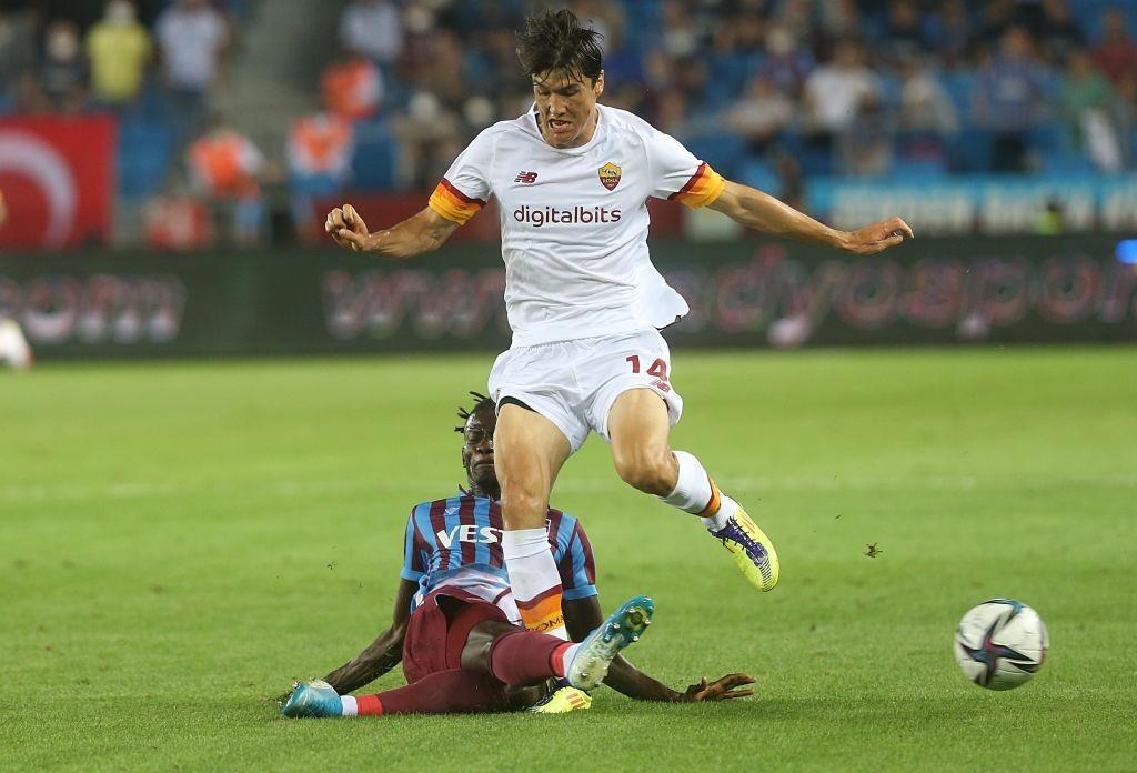 Eldor Shomurodov durante Trabzonspor-Roma @Getty Images