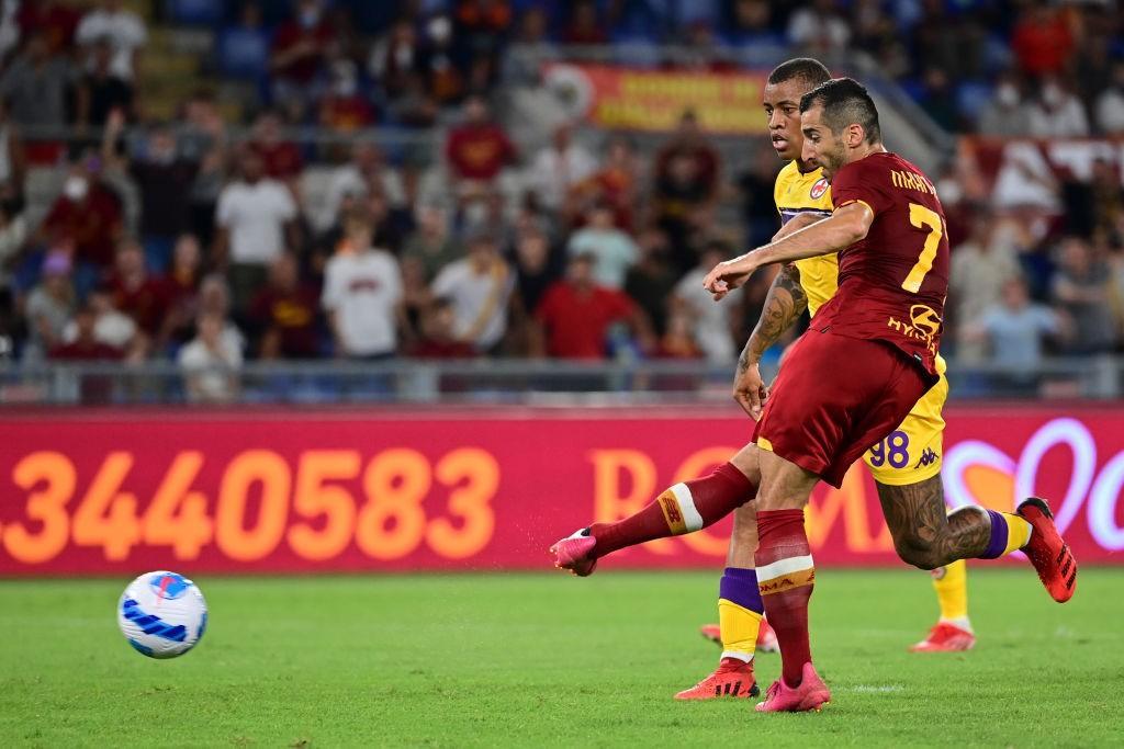 Il gol di Henrikh Mkhitaryan @ AS Roma via Getty Images