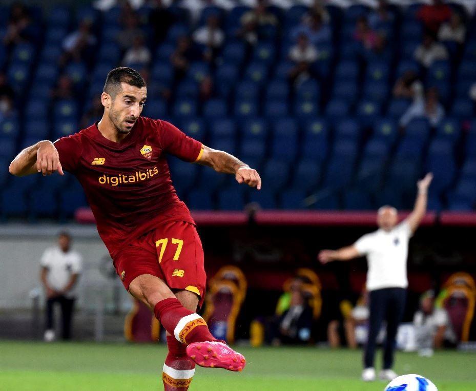 Mkhitaryan segna il gol dell'1-0 contro la Fiorentina @Getty Images