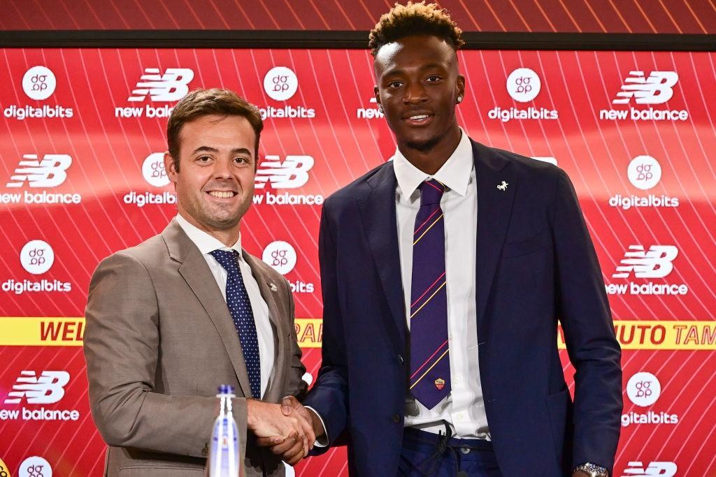 Tiago Pinto e Tammy Abraham @ AS Roma via Getty Images