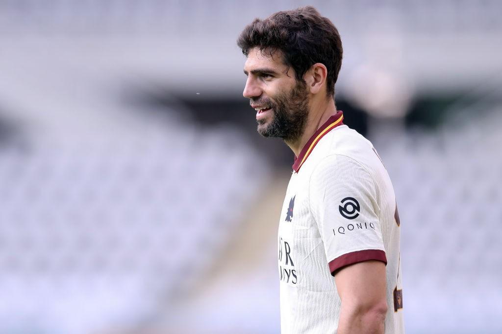 Federico Fazio con la maglia della Roma (As Roma via Getty Images)