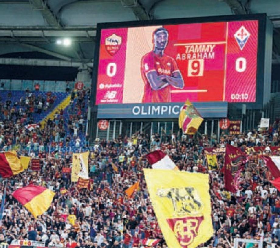 La Curva Sud dell'Olimpico, di Mancini