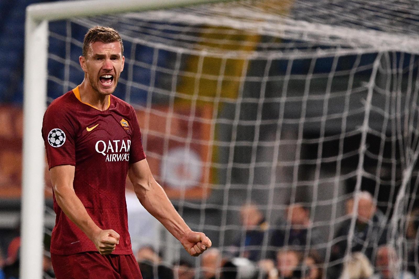 Edin Dzeko in Champions League, di LaPresse