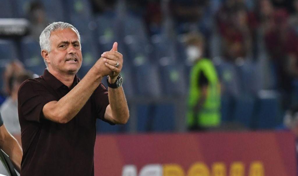 José Mourinho all'Olimpico (As Roma via Getty Images)