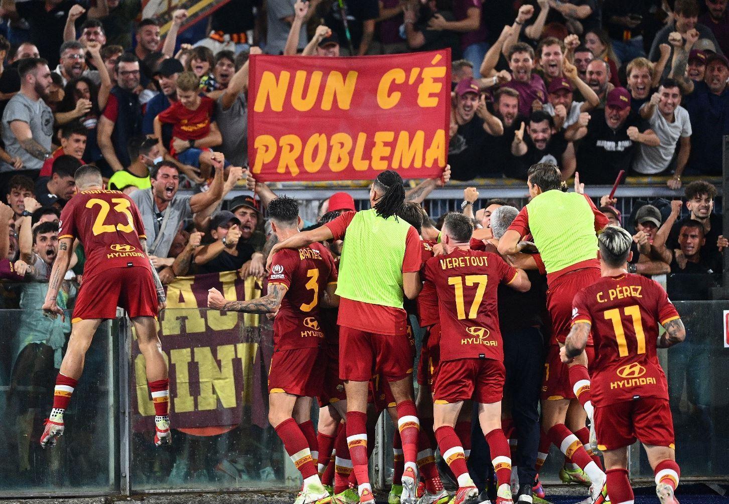 La Roma sotto la Curva @getty images