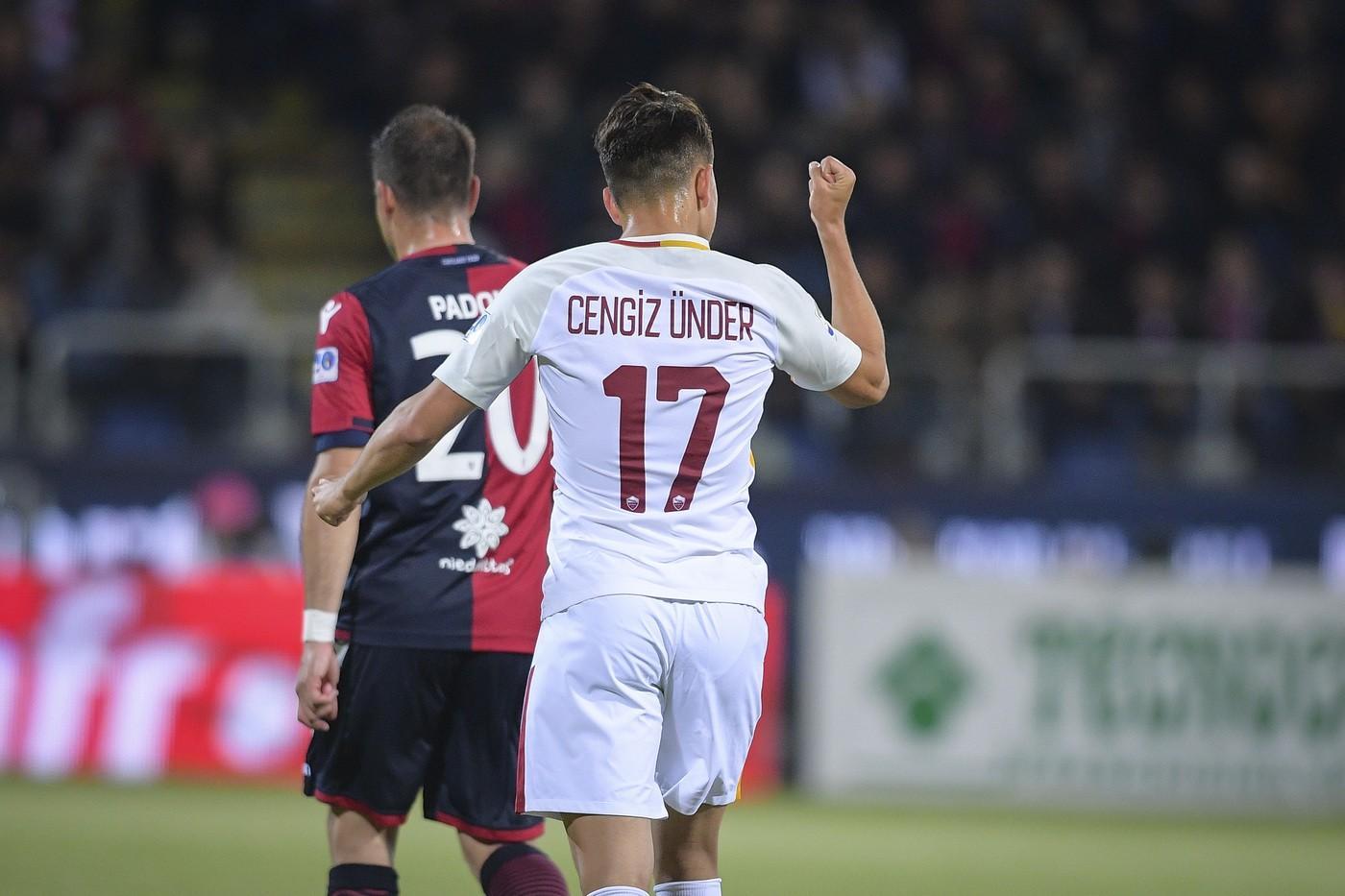 Cengiz l'anno scorso contro il Cagliari, di LaPresse