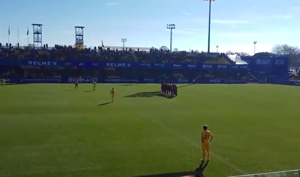 La protesta dei calciatori del Reus Deportiu