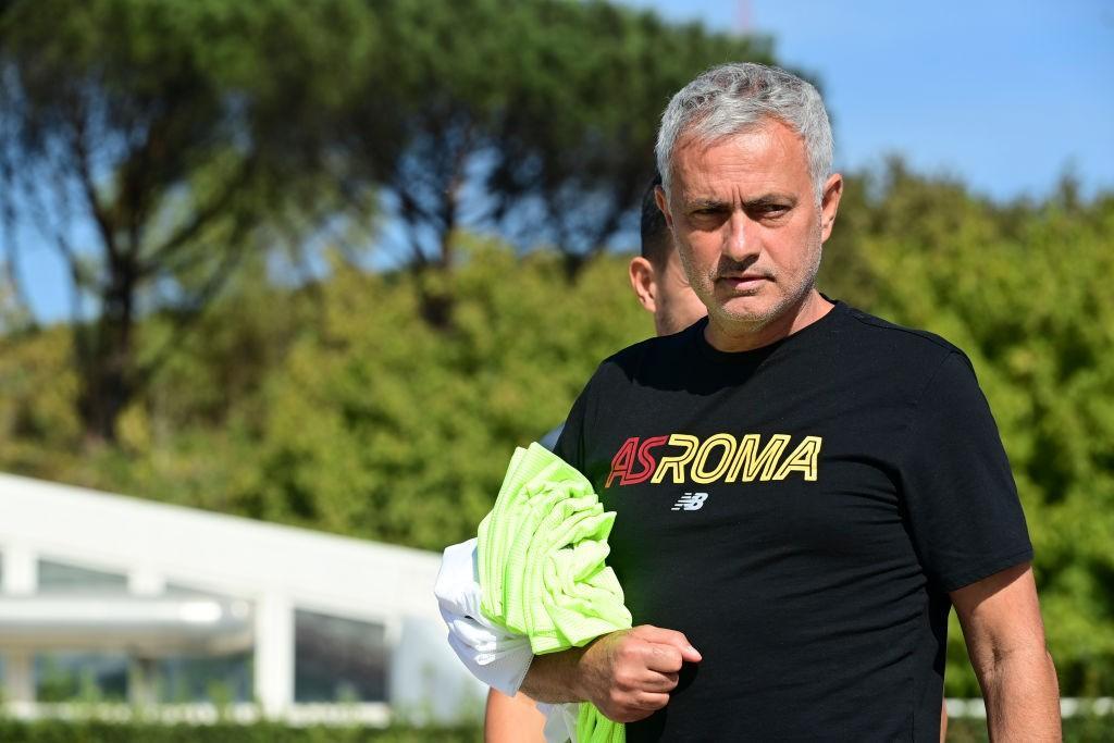 José Mourinho a Trigoria (As Roma via Getty Images)