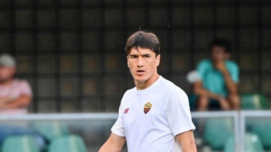 Shomurodov in campo (As Roma via Getty Images)