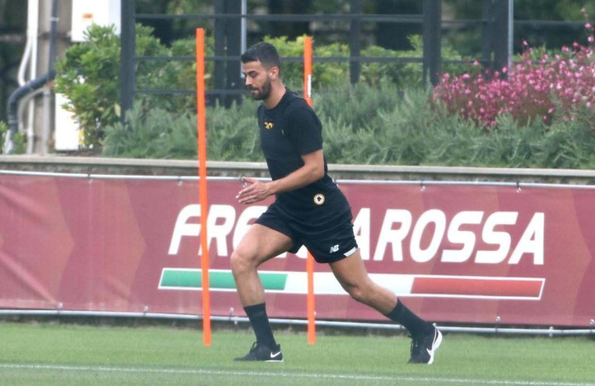 Spinazzola sui campi di Trigoria, di Mancini