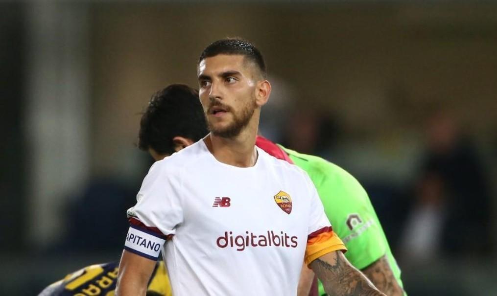 Lorenzo Pellegrini in campo contro il Verona, di Mancini