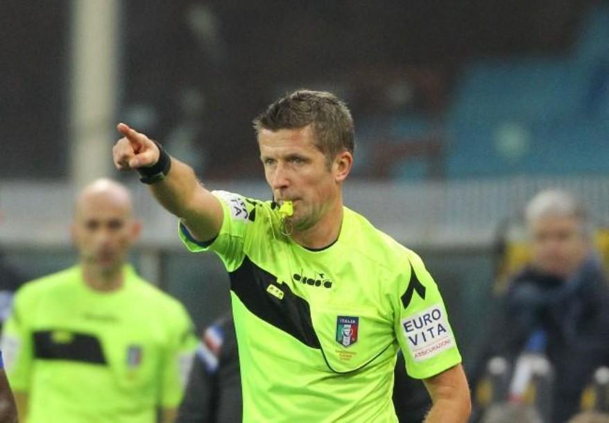 L'arbitro Daniele Orsato, di Mancini