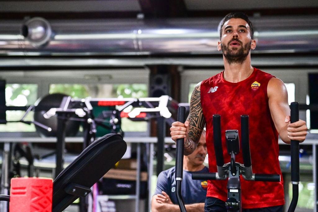 Spinazzola a Trigoria  (As Roma via Getty Images)