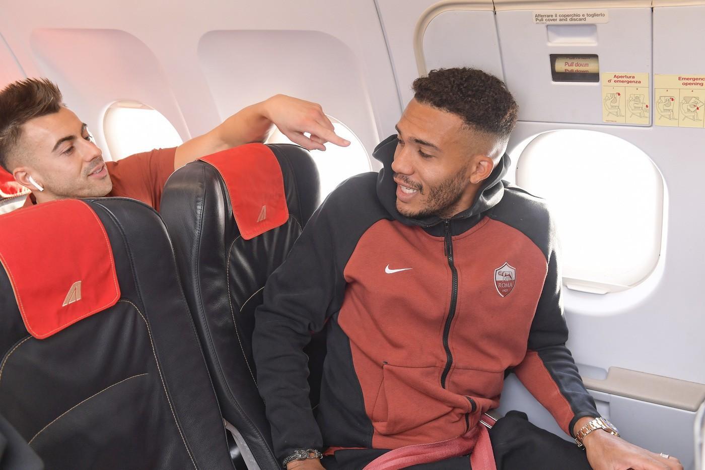 El Shaarawy scherza con Juan Jesus, di LaPresse