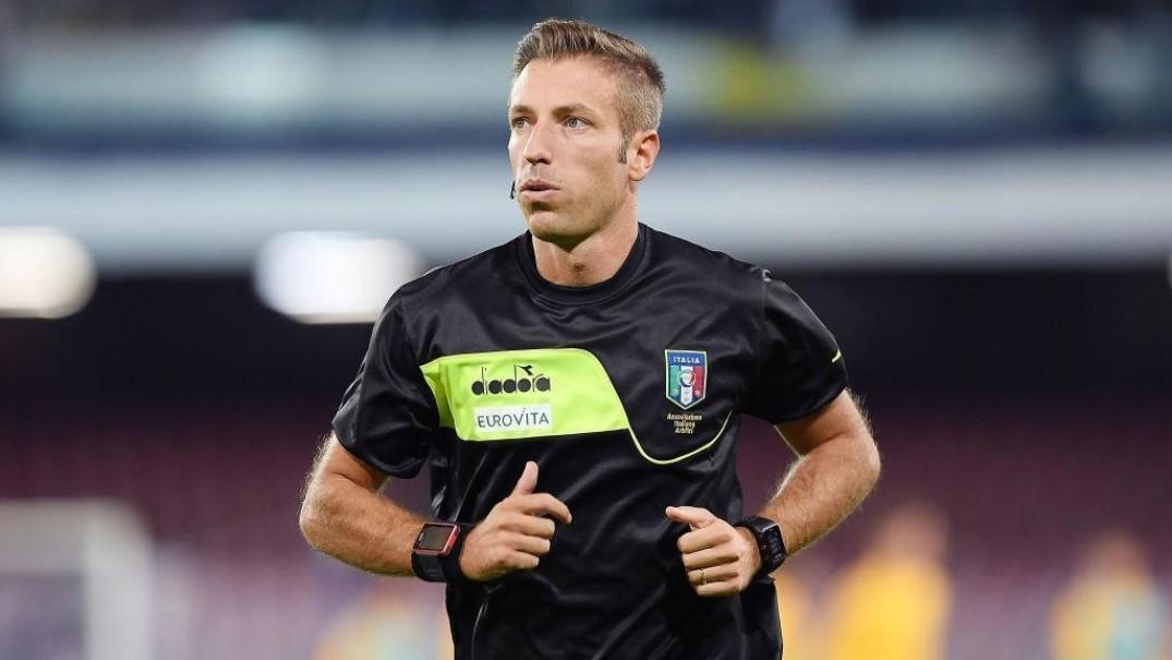 Davide Massa, l'arbitro designato per Inter-Roma