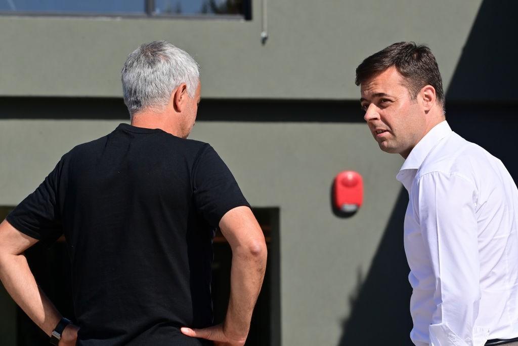 Tiago Pinto e Mourinho (As Roma via Getty Images)