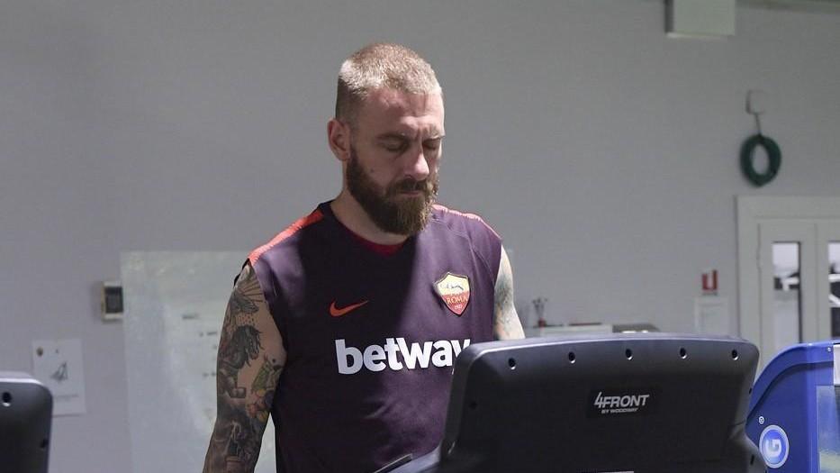 De Rossi in palestra, di LaPresse