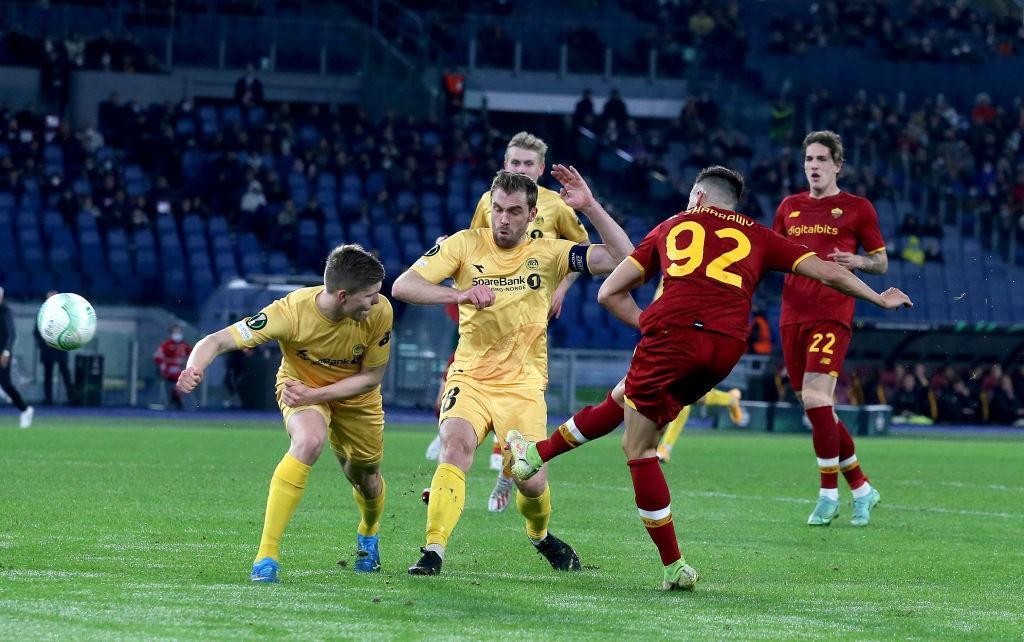 El Shaarawy segna l\'1-1 (As Roma via Getty Images)