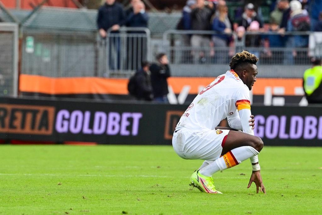 La delusione di Abraham al Penzo (As Roma via Getty Images)