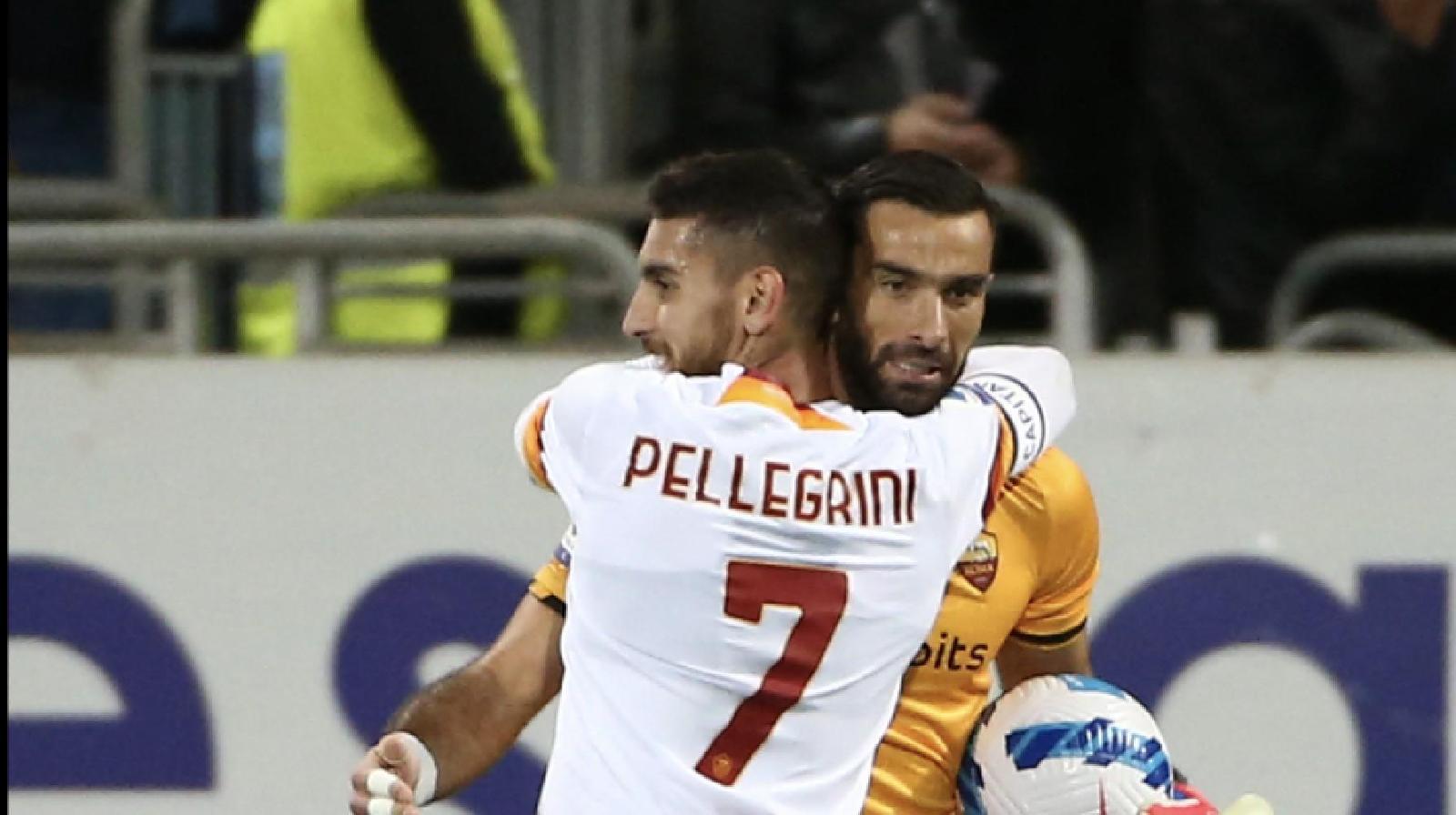 Pellegrini abbraccia Rui Patricio (Getty Images)