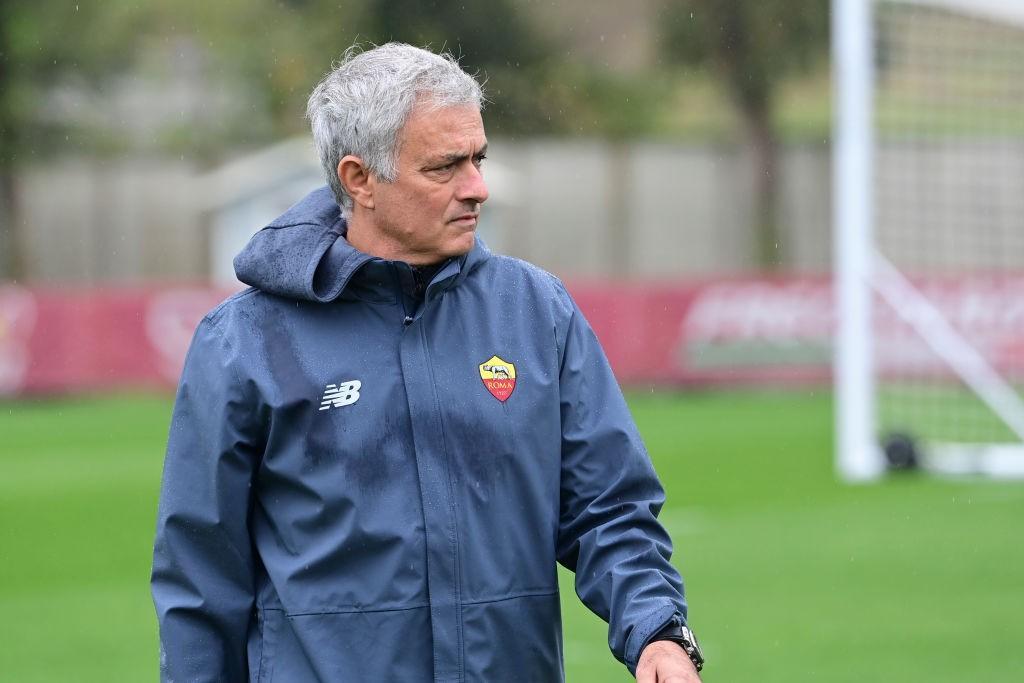 Mourinho a Trigoria (As Roma via Getty Images)