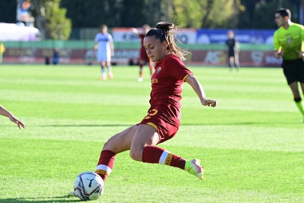 Serturini in campo al Tre Fontane (As Roma via Getty Images)