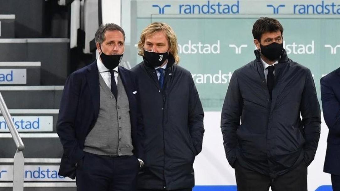 Paratici, Nedved e Agnelli (Getty Images)