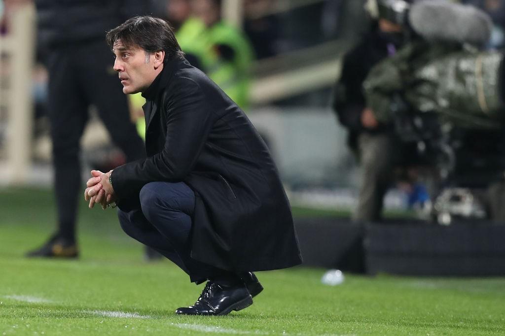 Montella durante Fiorentina-Inter (Getty Images)