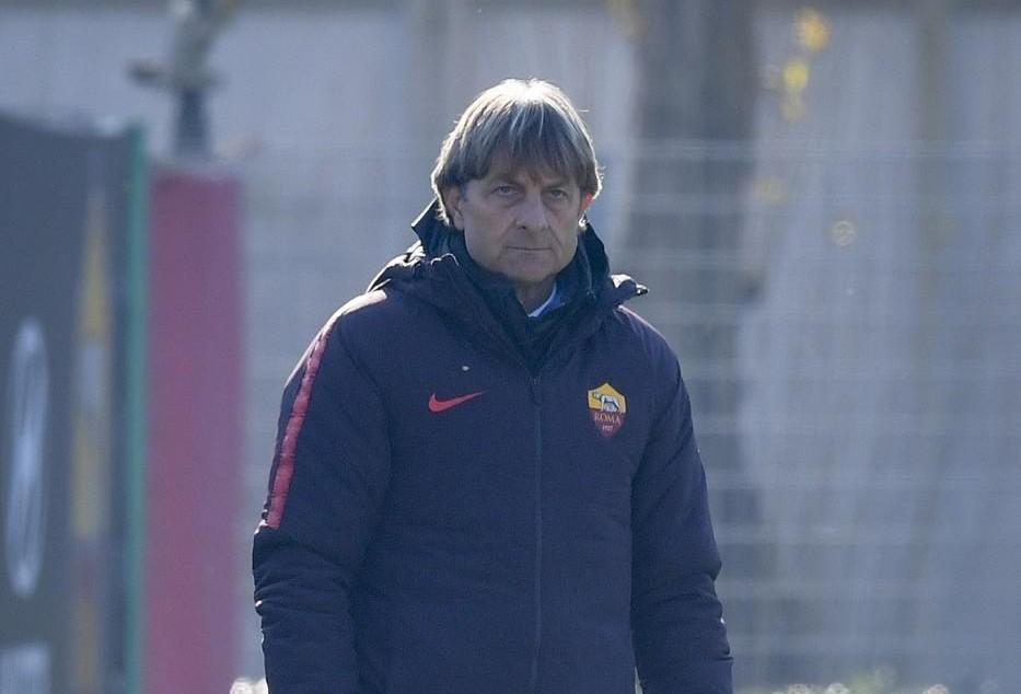 Il tecnico della Roma Primavera Alberto De Rossi, di LaPresse