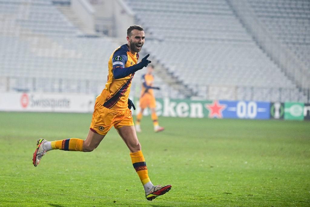 Mayoral esulta a Sofia (As Roma via Getty Images)