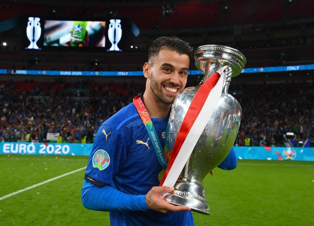 Spinazzola dopo la vittoria degli Europei (Photo by Claudio Villa/Getty Images)