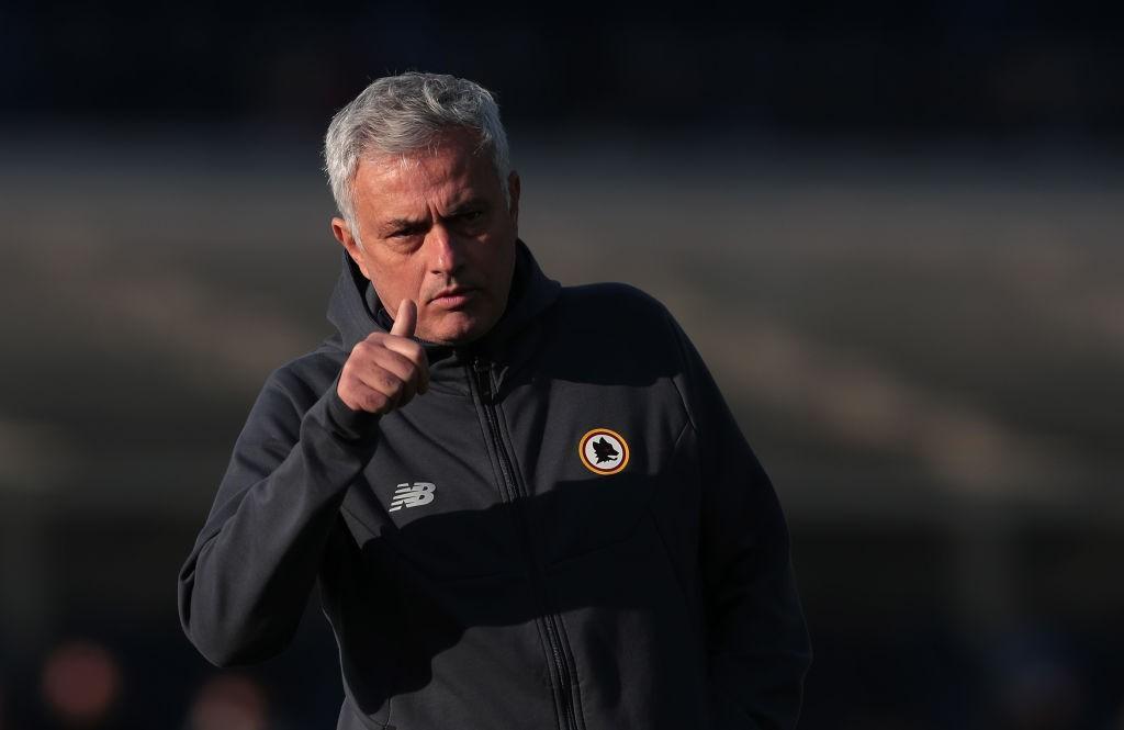 Mourinho contro l'Atalanta (Photo by Emilio Andreoli/Getty Images)