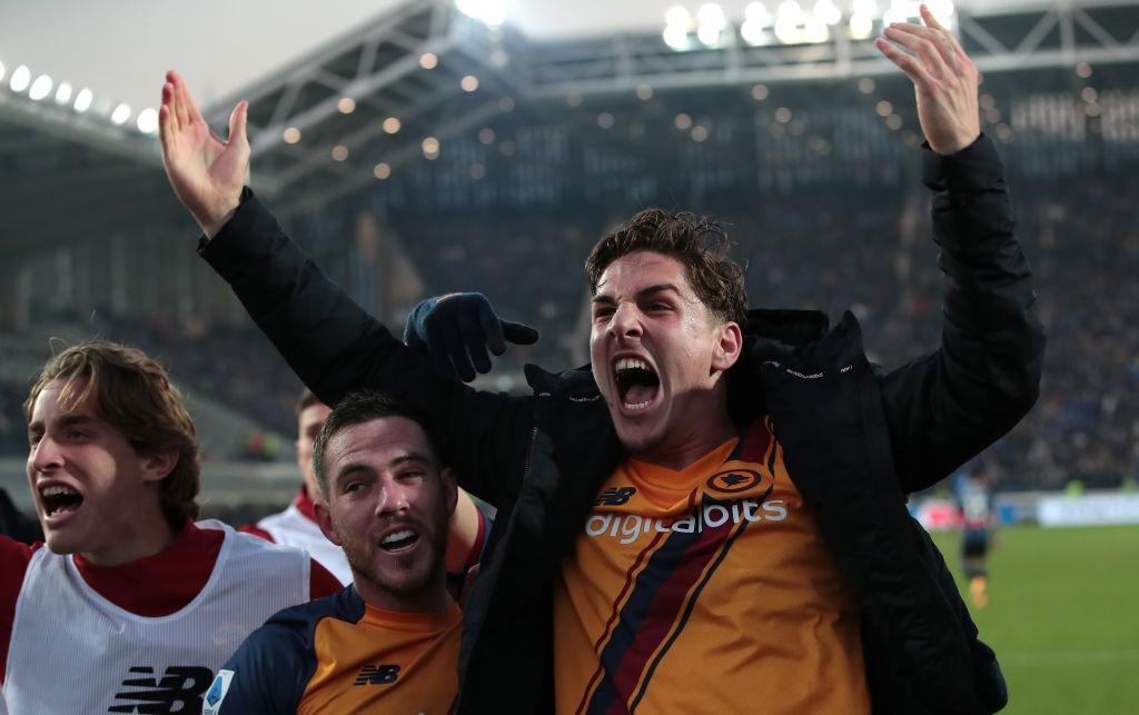 Zaniolo, Veretout e Bove (As Roma via Getty Images)